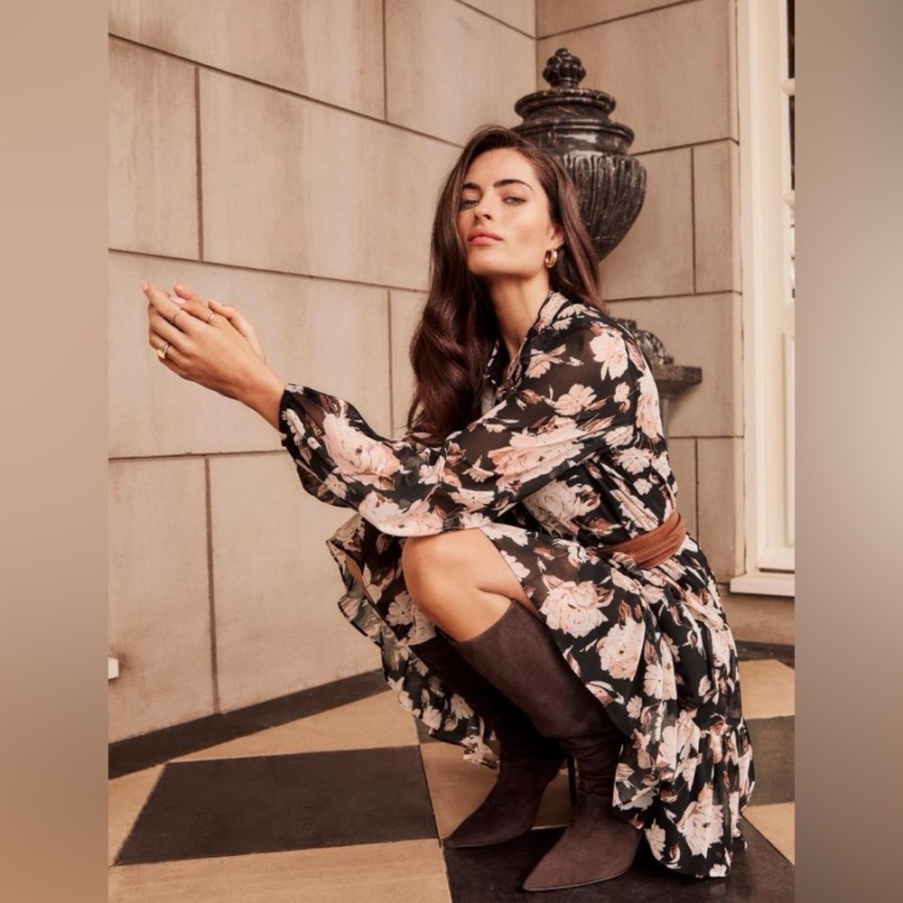 Trendy sheer floral dress w shabby chic resort vacay vibe